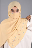 Elena- Sand Handwork Hijabs With Matching Mask