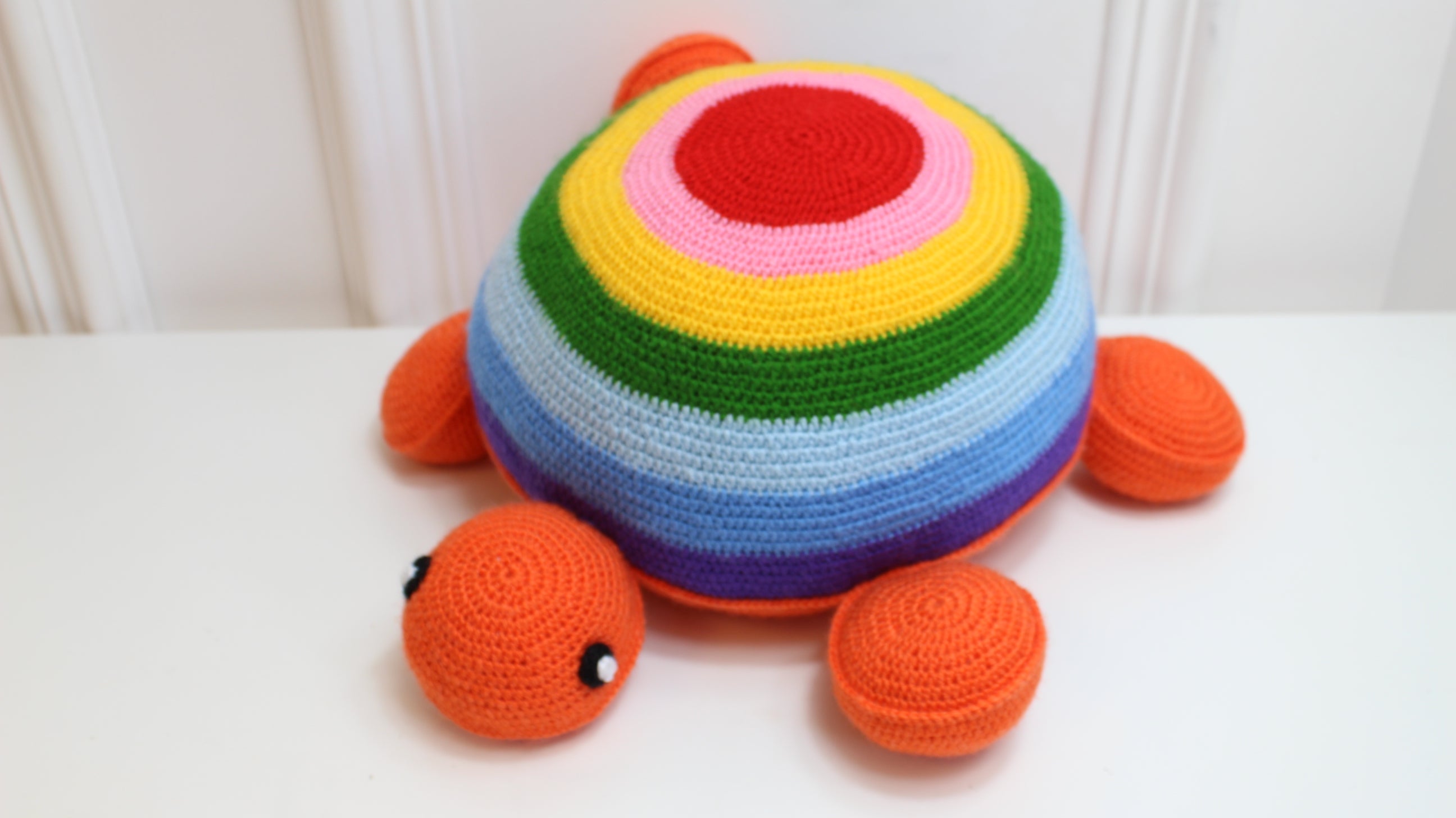 Crochet Rainbow Turtle by OAK Charity