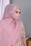 QALBI - Lavender handwork hijab with mask