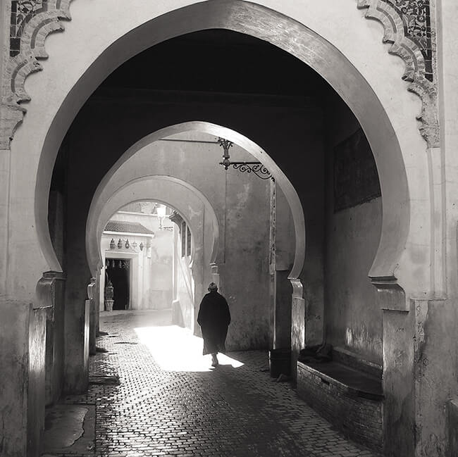 Walking into the light (Marrakesh): Ready to Hang canvas art