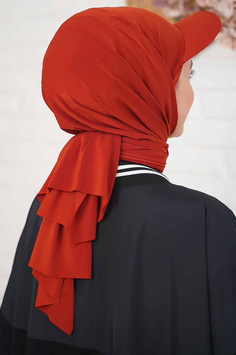 Cap Hijab Red