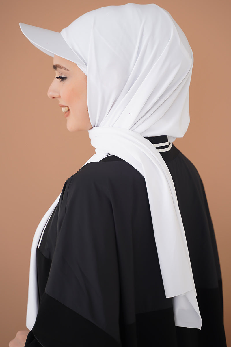 Cap Hijab White