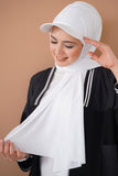 Cap Hijab White