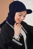 Cap Hijab Navy Blue