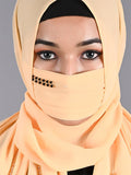 ANIQ - Mango Handwork Hijabs With Matching Mask