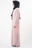 Modestly Me Dahlia Chiffon Maxi Dress Pink Sand
