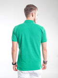 Slim Fit Pique Polo Shirt - Amazon Green