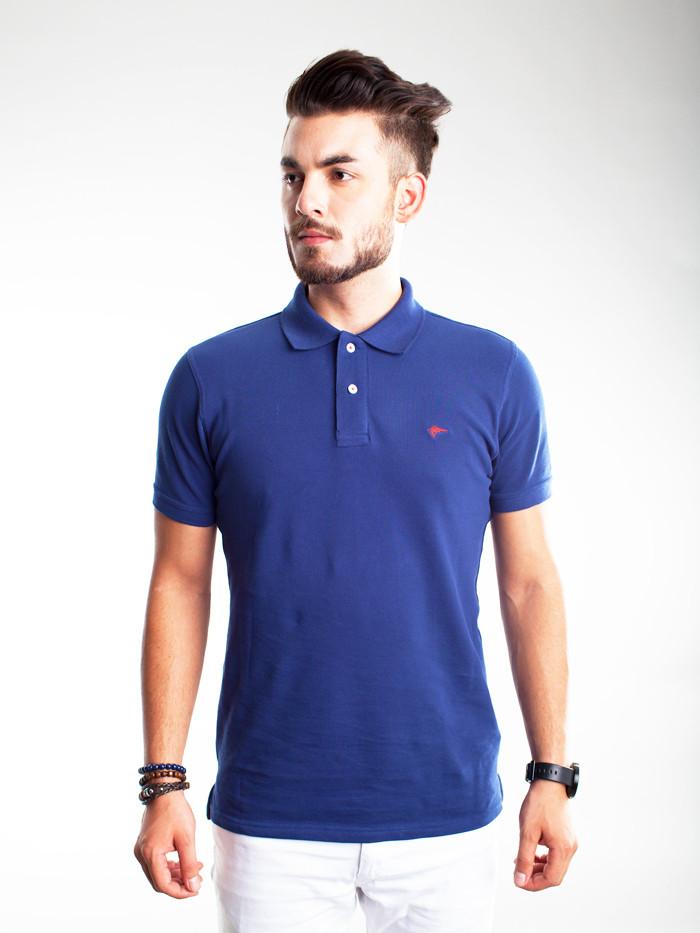 Slim Fit Pique Polo Shirt - Snorkel Blue