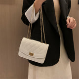Small shoulder bag with chain strap White