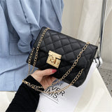 Small shoulder bag with chain strap Black