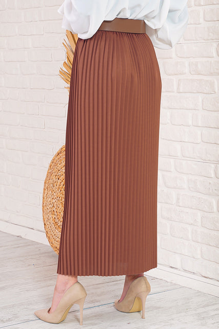 Pleated Skirt with elastic waist